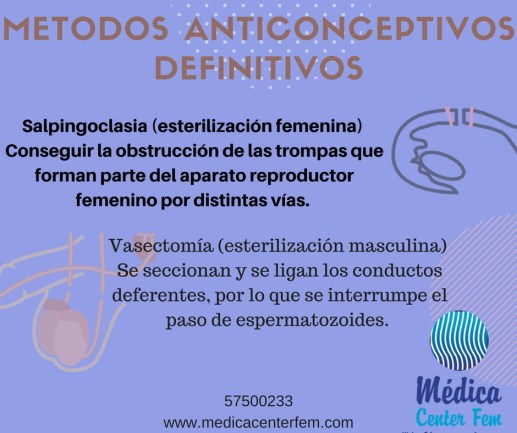 metodos anticonceptivos definitivos