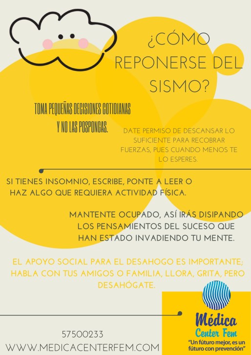 Como reponerme del sismo