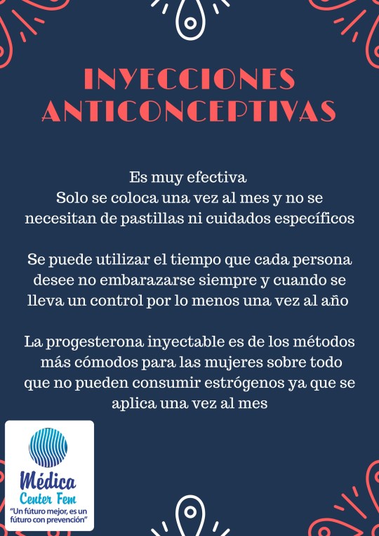 Inyecciones anticonceptivas