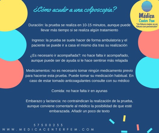¿Cómo acudir a una colposcopia?