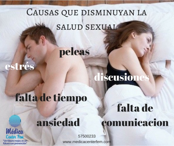 Causas que disminuyan la salud sexual