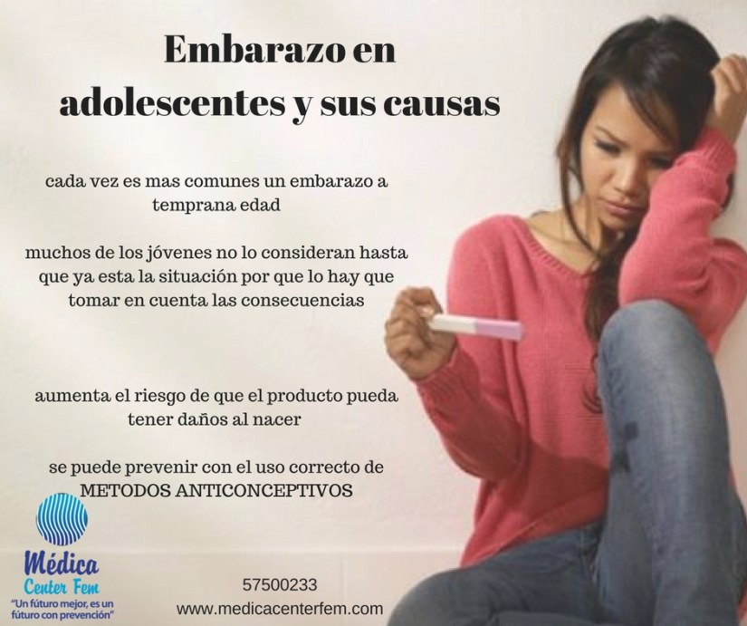 embarazo en adolescentes y sus causas