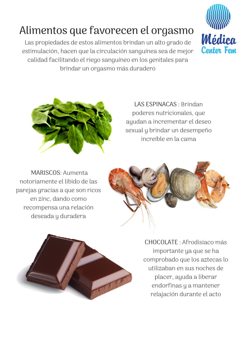 Alimentos que favorecen el orgasmo
