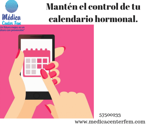 Mantén el control de tu calendario hormonal.